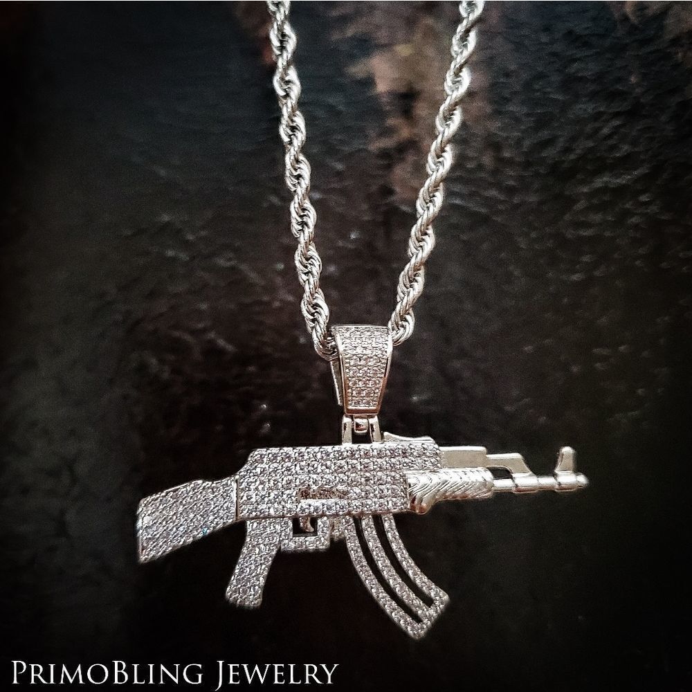 Machine Gun Necklace - Picture 2 of 4